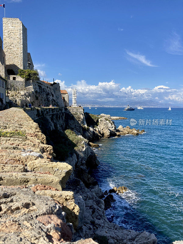 法国- Côte d 'Azur - Antibes -老城和大海